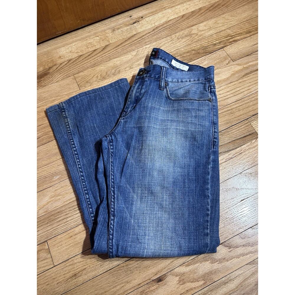 Y2K Guess Desmond Relaxed Fit Mens Jeans Blue Distressed Denim 33x30 Whiskering